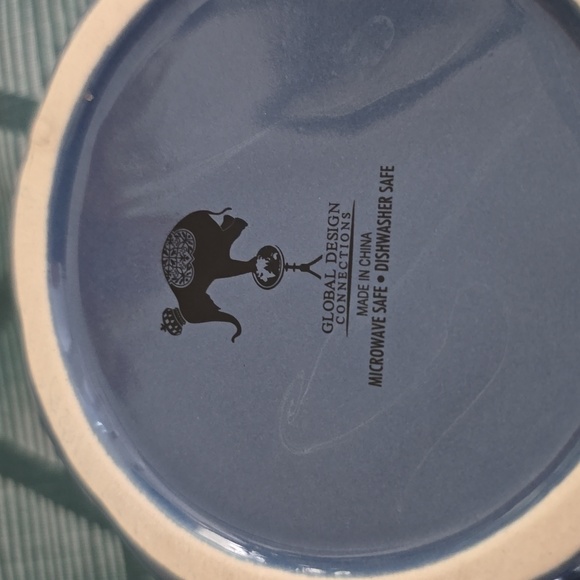 GLOBAL DESIGN CERAMIC TWO PIECE BLUE PUMPKIN DISH - Picture 6 of 11